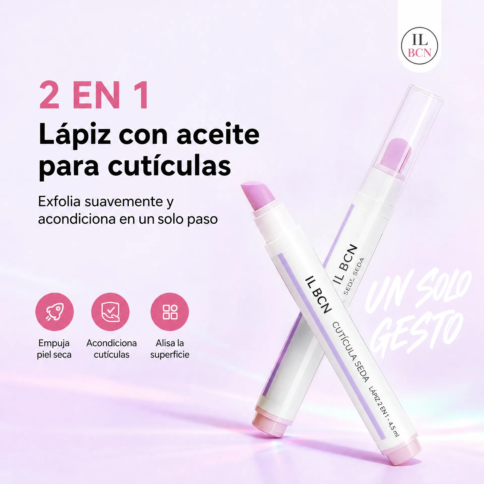 Pack de dos lápices Cutícula Seda de IL BCN
