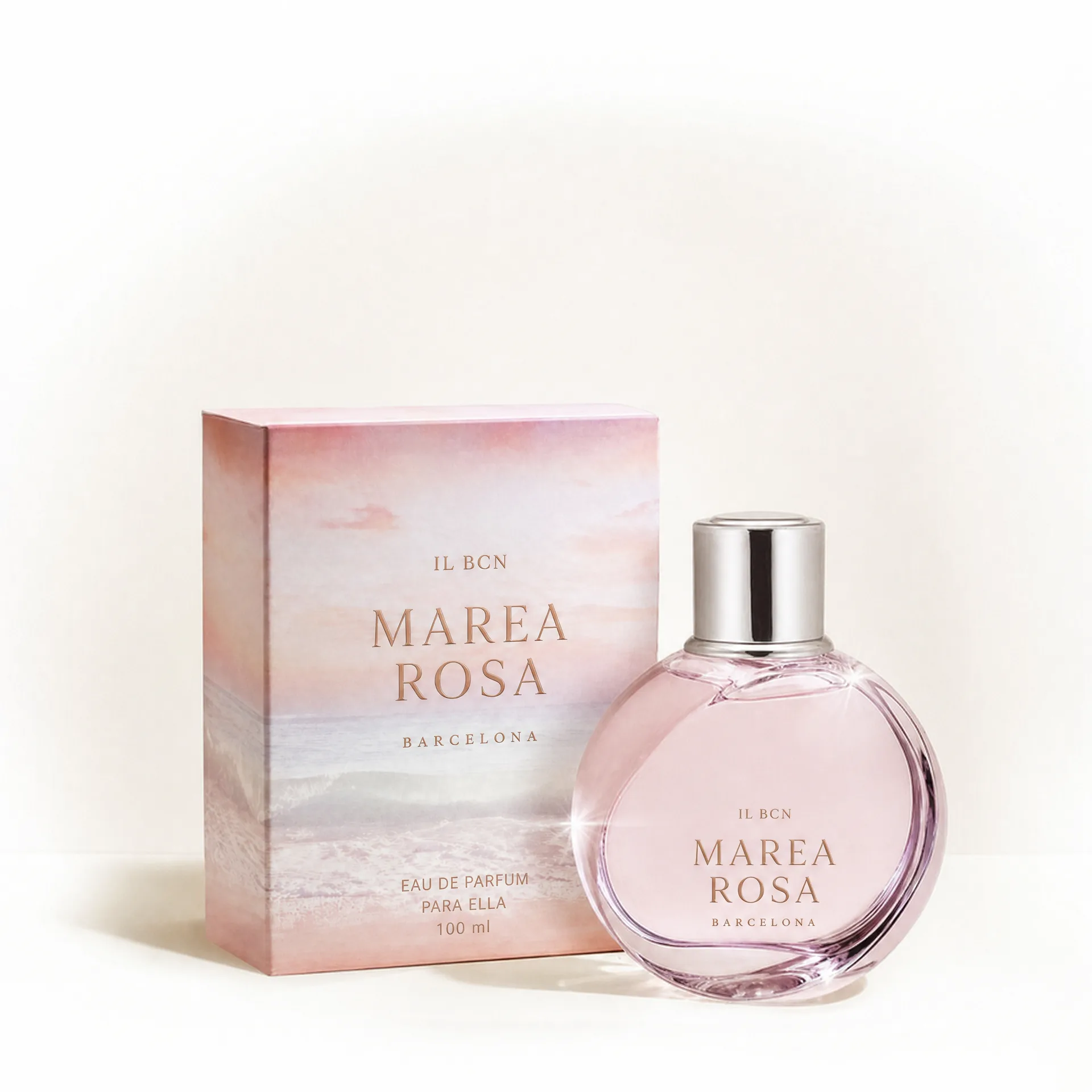 Caja y frasco de Marea Rosa IL BCN Eau de Parfum 100 ml