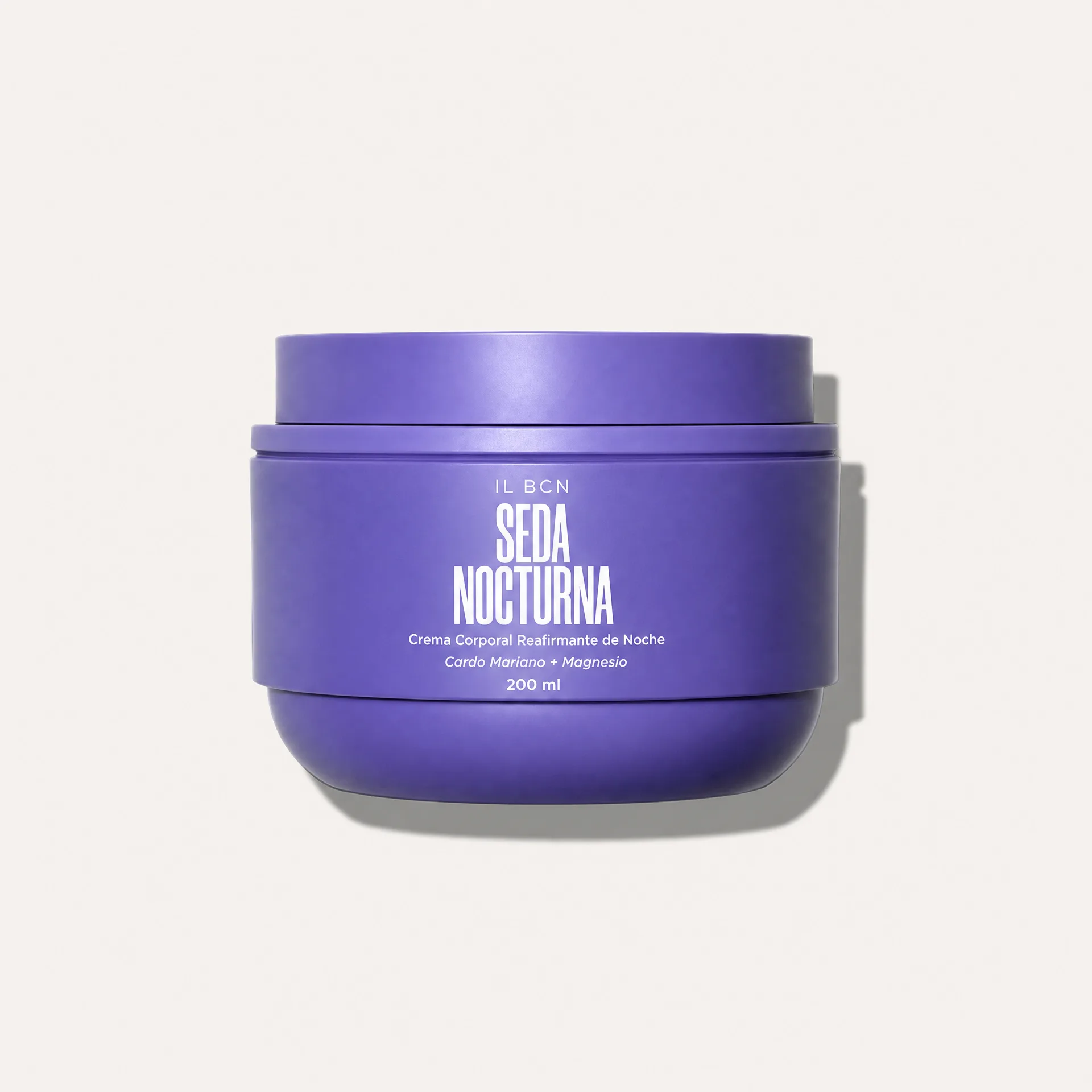 Tarro Seda Nocturna de IL BCN, crema corporal reafirmante de noche de 200 ml