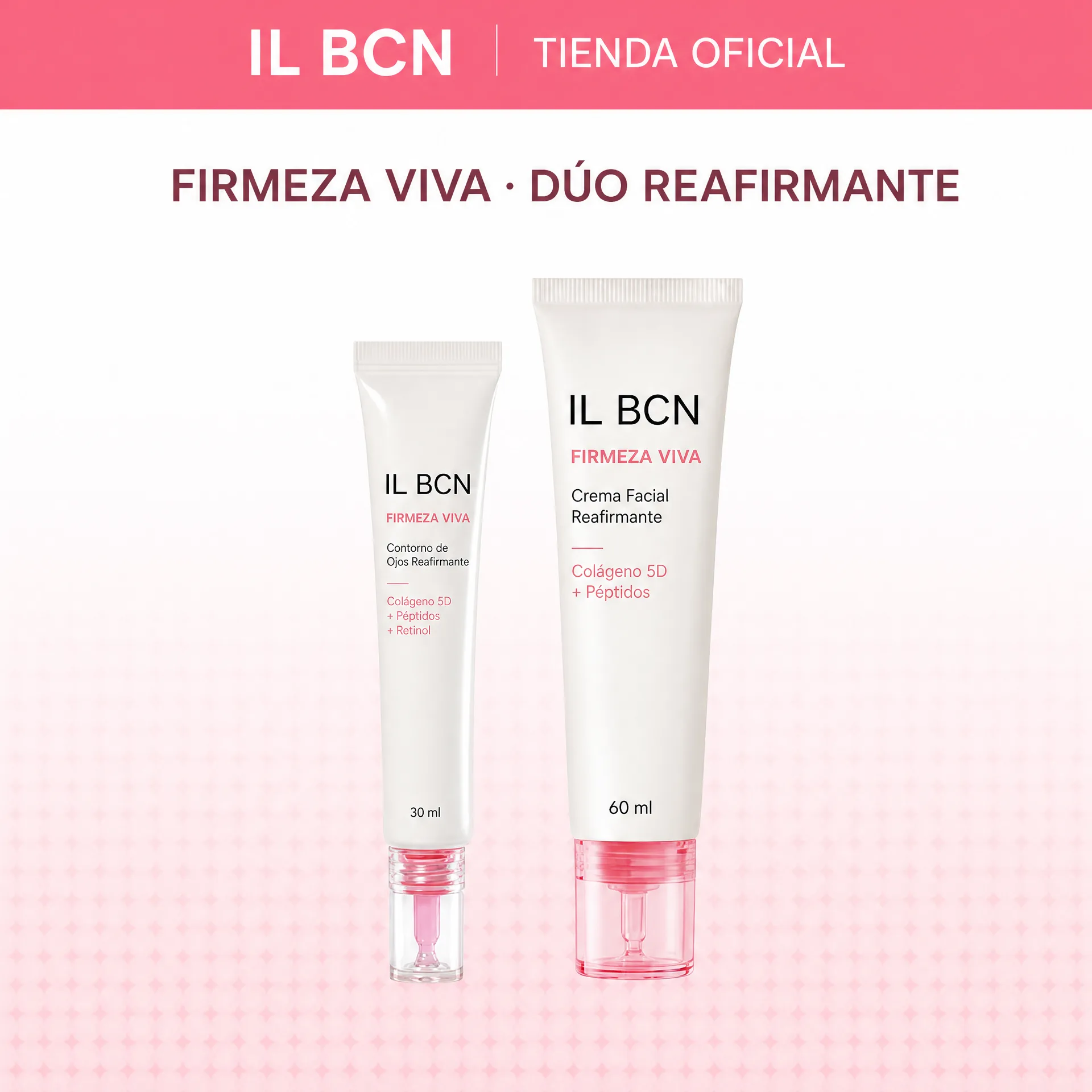 Firmeza Viva de IL BCN, dúo de crema facial y contorno de ojos