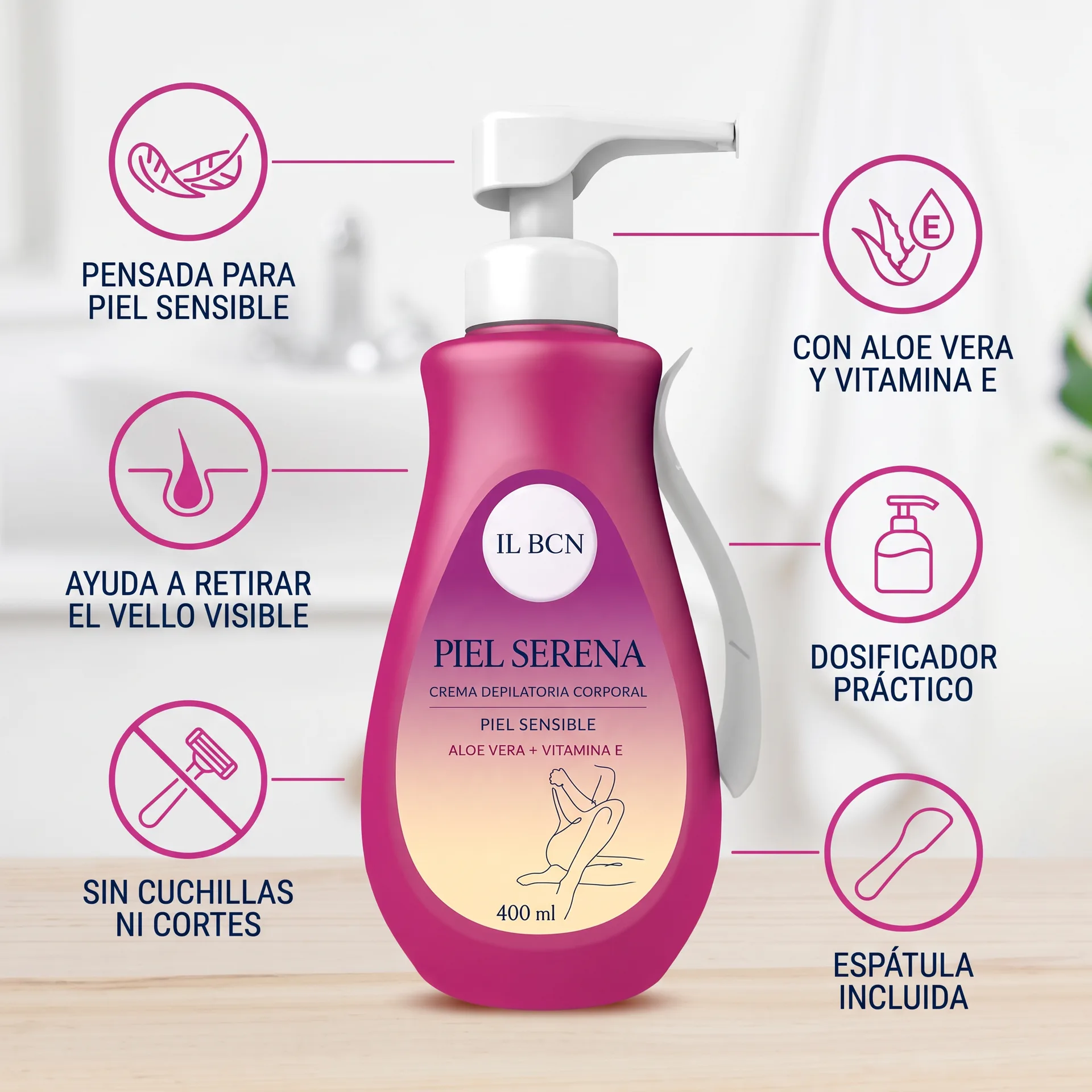 Beneficios y accesorios de Piel Serena para piel sensible