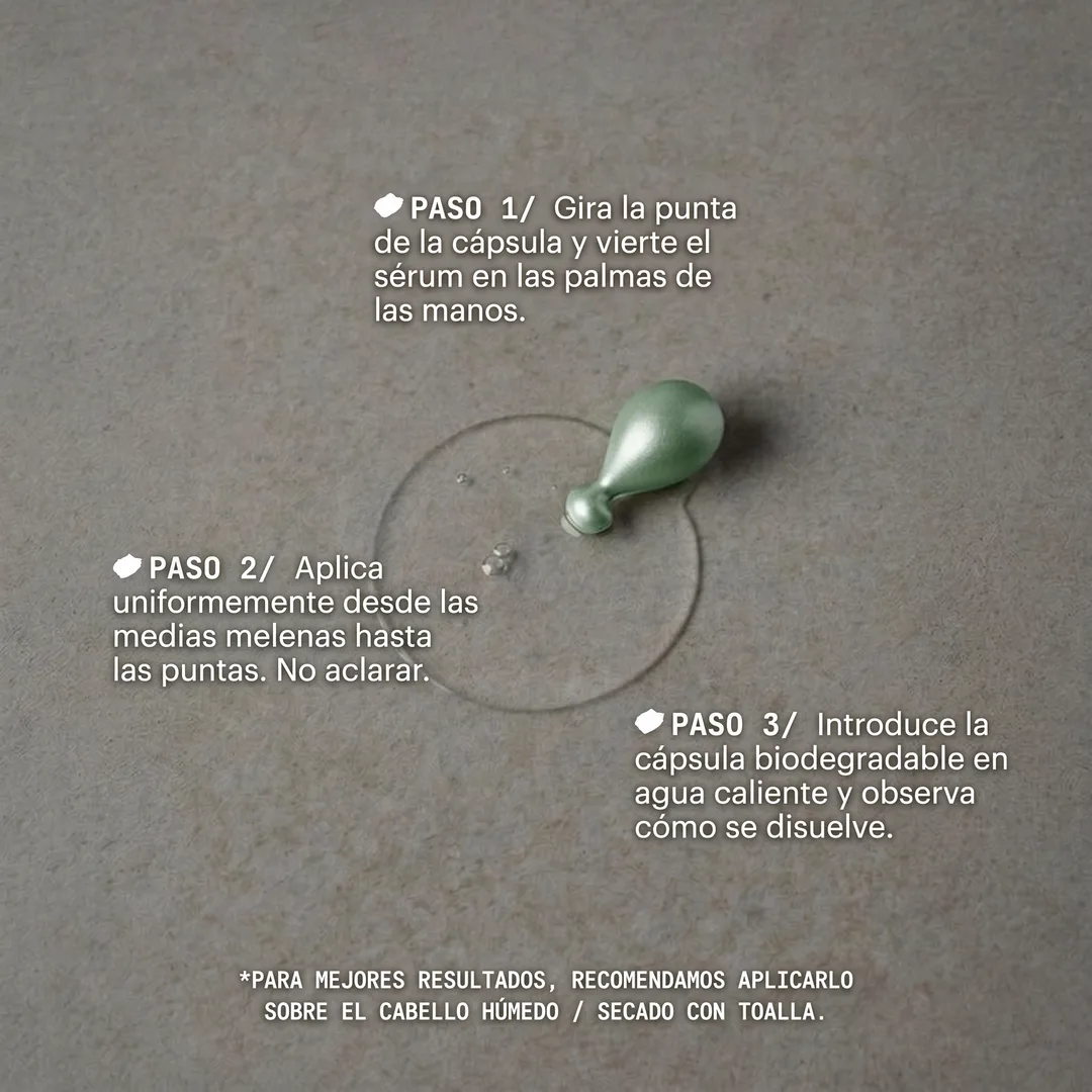 Cápsulas Sérum Capilar Antifrizz – Brillo Instantáneo y Reparación Profunda