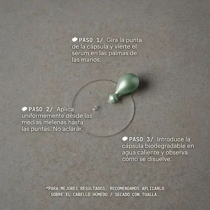 Cápsulas Sérum Capilar Antifrizz – Brillo Instantáneo y Reparación Profunda