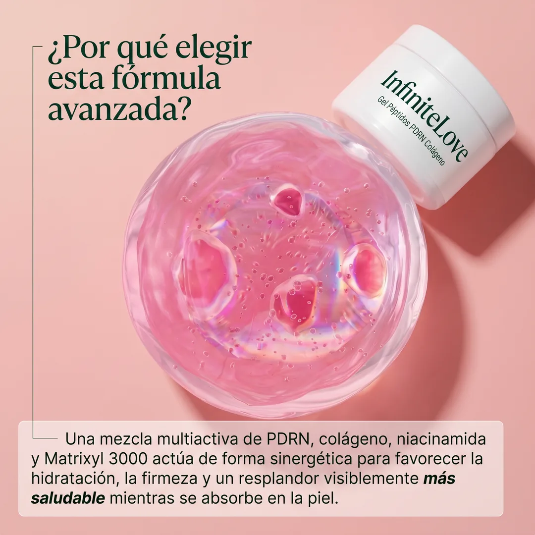 Gel Facial Reafirmante con Péptidos y PDRN – Hidratación Profunda y Efecto Glow