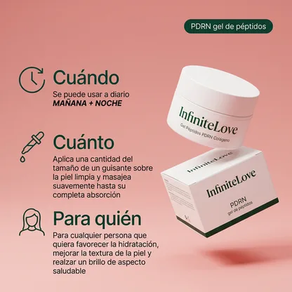 Gel Facial Reafirmante con Péptidos y PDRN – Hidratación Profunda y Efecto Glow