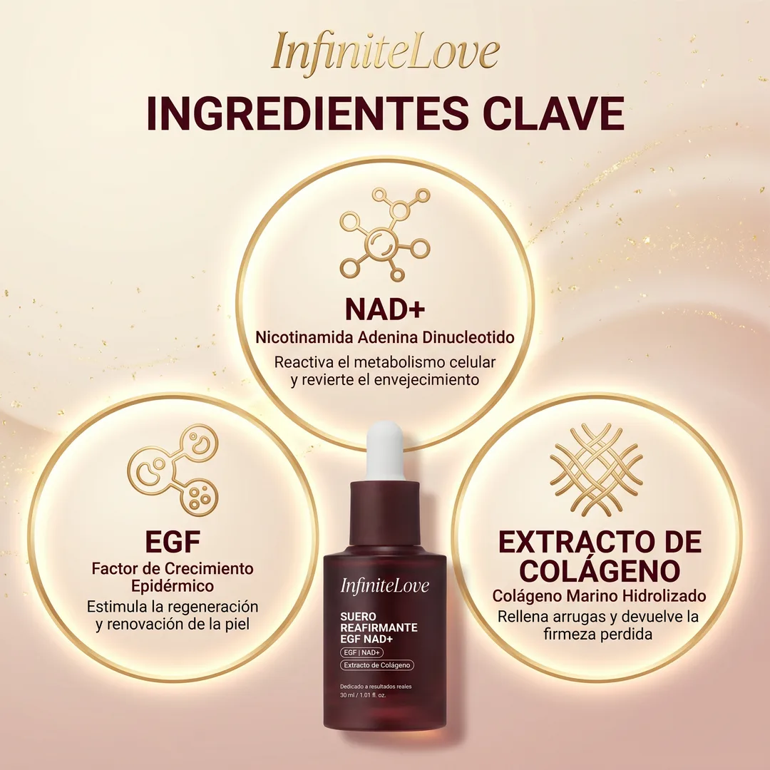 Sérum Reafirmante NAD+ – Efecto Lifting, Luminosidad y Piel Más Firme