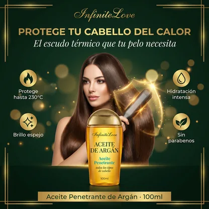 Aceite de Argán Reparador – Brillo, Suavidad y Cabello Sin Frizz