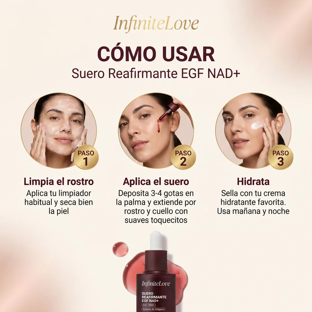 Sérum Reafirmante NAD+ – Efecto Lifting, Luminosidad y Piel Más Firme