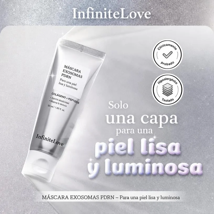 Mascarilla PDRN Exosome Glaze Peel-Off Colágeno Péptidos Efecto Glass Skin K-Beauty 50ml