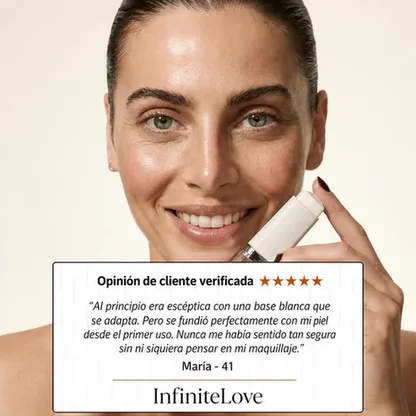 Base de Maquillaje Adaptable Stick con Brocha Colágeno Péptidos Volufiline SPF