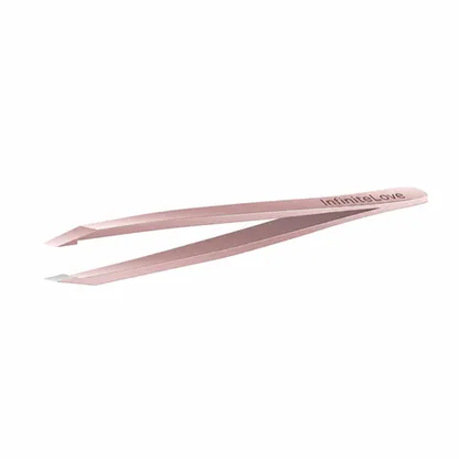 Set de Retoque para Cejas y Pestañas Pinzas de Precisión Acero Inoxidable Peine Doble Separador Oro Rosa