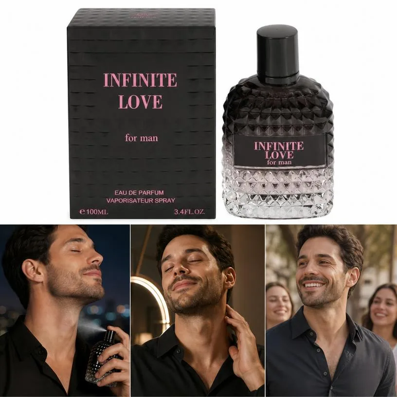 Perfume Hombre Eau de Parfum Ámbar y Madera Larga Duración Vaporizador 100ml