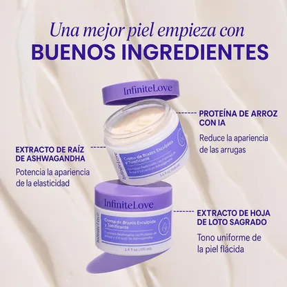Crema Reafirmante y Tonificante para Brazos 7% Complejo ProTight Ashwagandha Anti-Flacidez 100ml