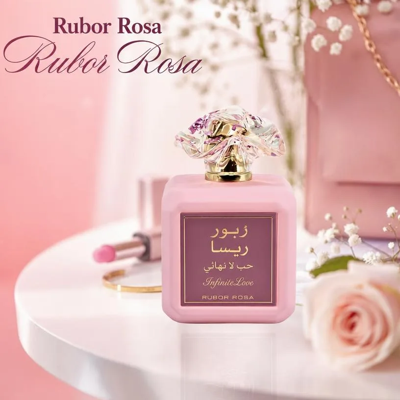 Perfume Mujer Eau de Parfum Rosa Rubor Notas Afrutadas Vainilla Larga Duración 100ml