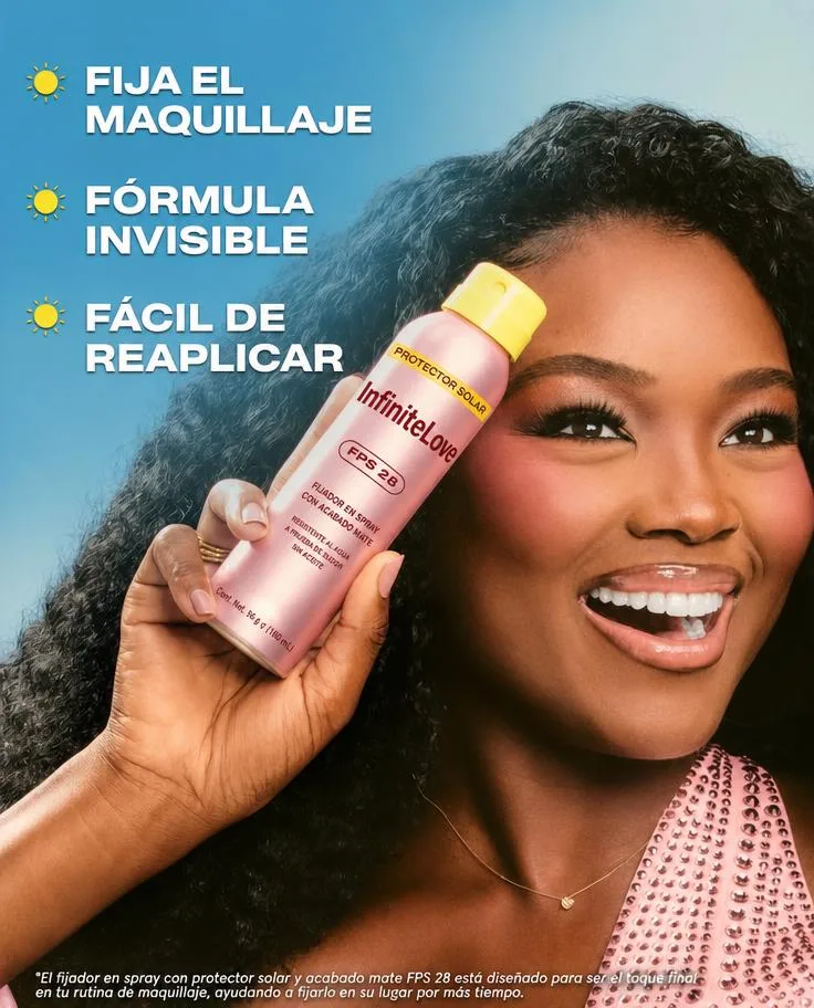 Spray Fijador Maquillaje Matificante SPF28 Resistente al Sudor 16h 30g
