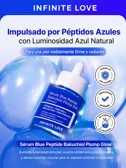 Sérum Blue Peptide Bakuchiol Plump Glow | Firmeza y Luminosidad