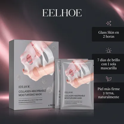 Mascarilla facial de hidrogel y acabado luminoso de la piel