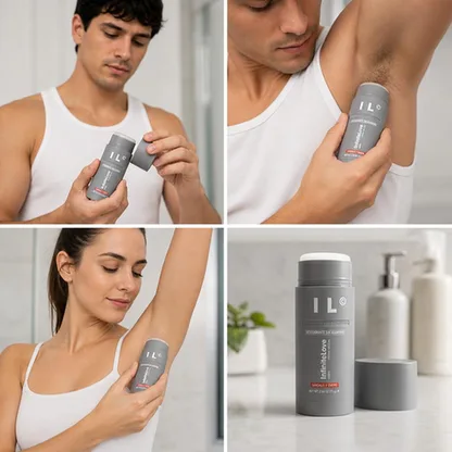 Desodorante Sin Aluminio Frescura Todo el Día Sándalo y Cuero Dermatológico 75g