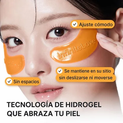 Mascarilla Ojos Vita Jelly Ácido Kójico Cúrcuma Iluminadora Anti-Ojeras Hidrogel K-Beauty 6 Pares