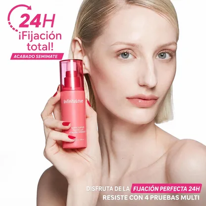 Spray Fijador de Maquillaje Waterproof 24H Bruma Microfina Resistente Agua Sudor Transferencia K-Beauty 80ml