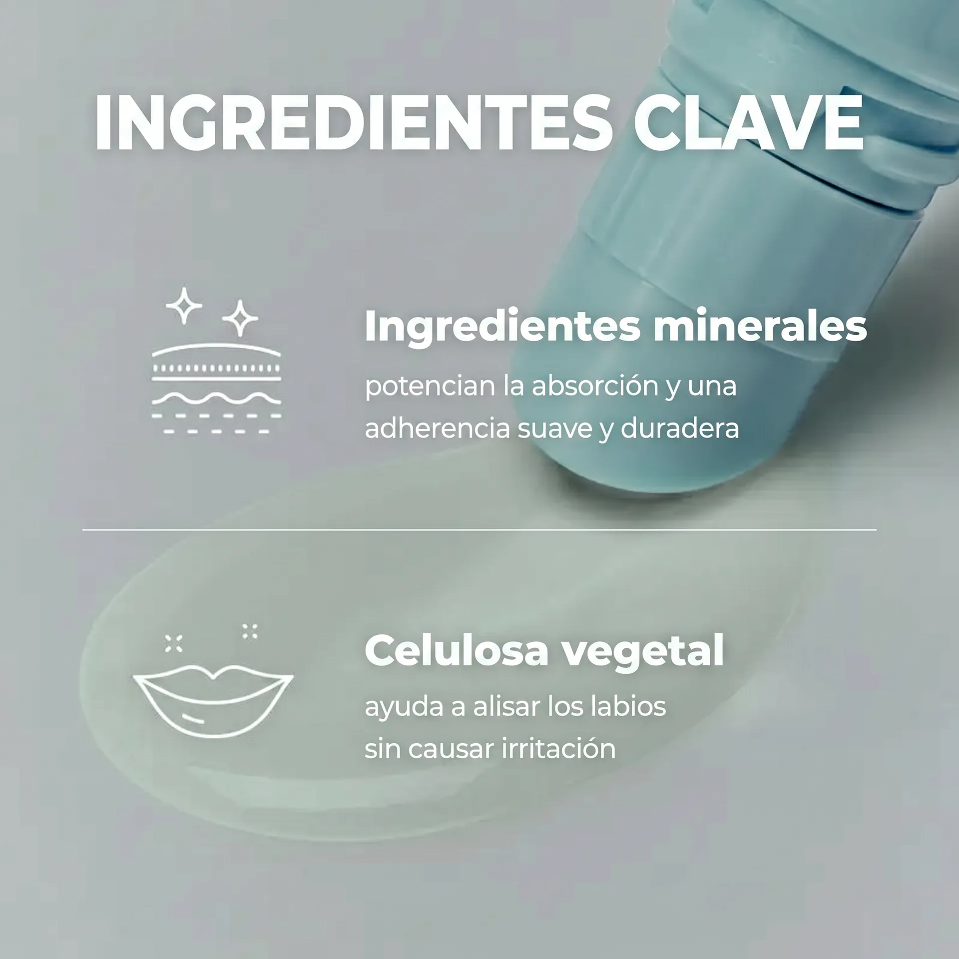 Ingredientes clave: Minerales y Celulosa vegetal