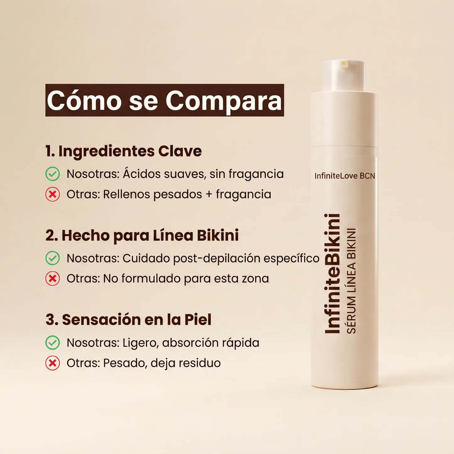 InfiniteBikini - Sérum 3 en 1 Línea Bikini