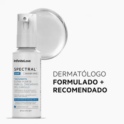 Spectral UHP Tratamiento Fuerza Extra Recrecimiento Capilar Minoxidil 5% Nanosoma Hombre 60ml