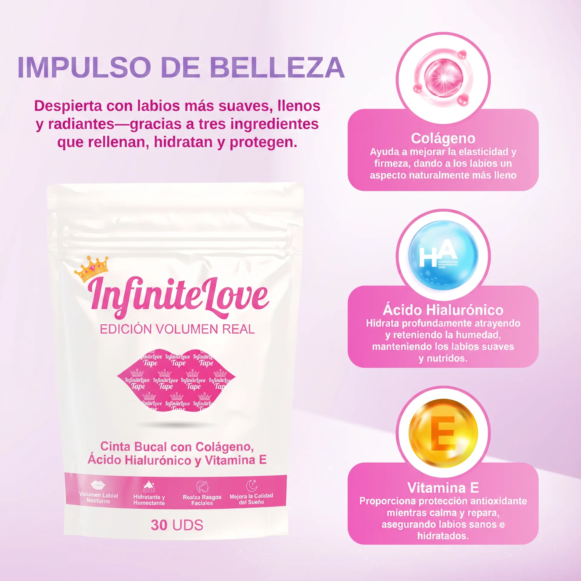 Impulso de Belleza - Colágeno Ácido Hialurónico Vitamina E