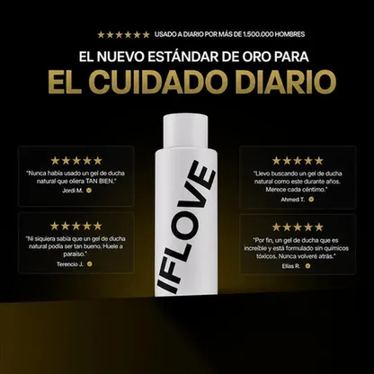 Body Wash Gel de Ducha Hidratante Ácido Hialurónico Manteca de Karité Miel de Manuka Hombre 475ml