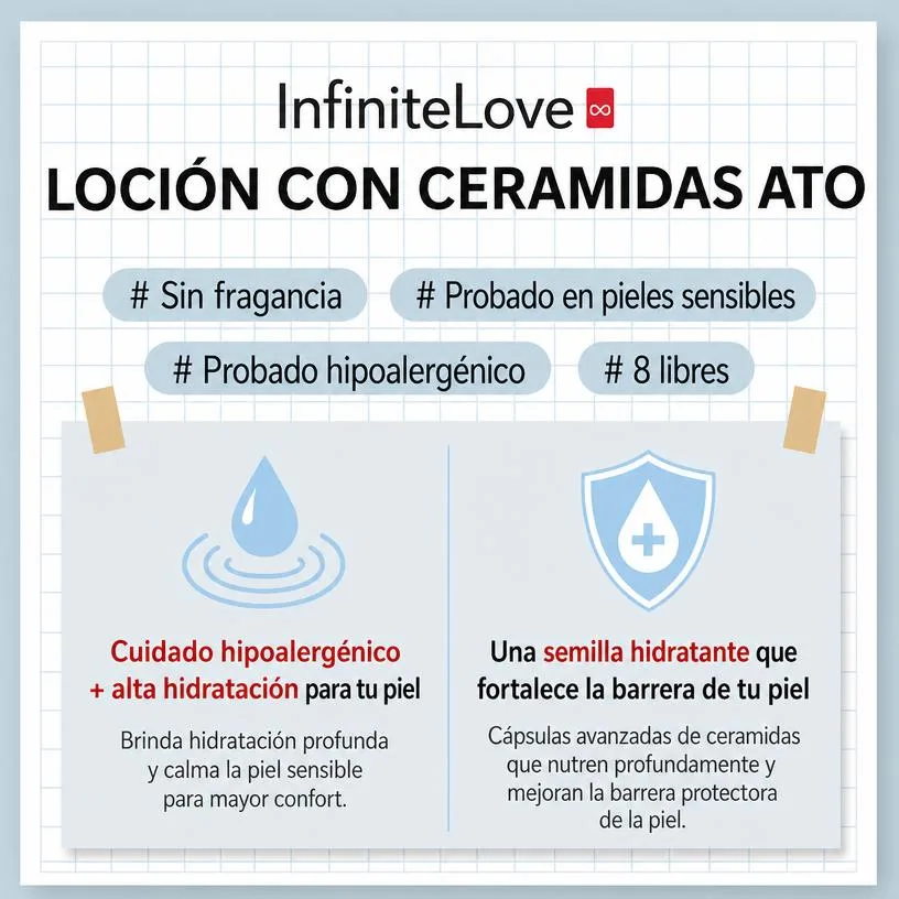 Loción Hidratante Ceramidas Barrera Cutánea Piel Sensible Vegana K-Beauty 350ml