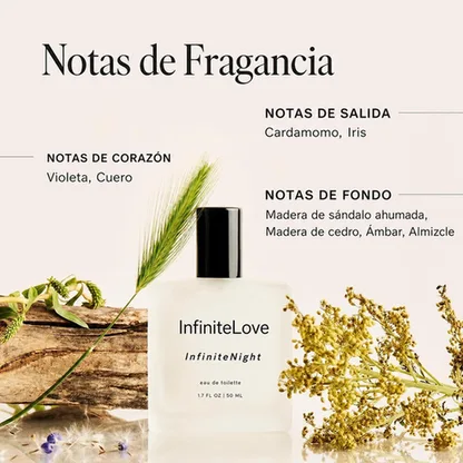 InfiniteNight — Perfume Unisex de Cardamomo, Cuero y Sándalo Ahumado 50 ml