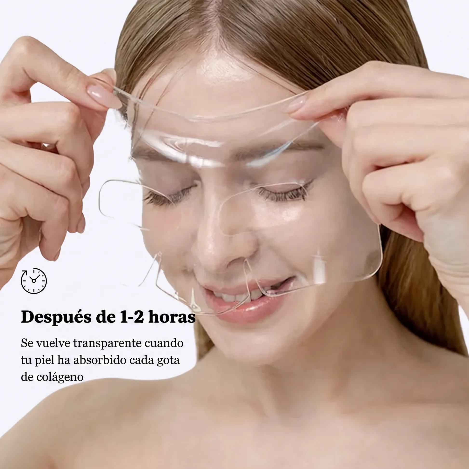 Cambio visual del hidrogel InfiniteGlow durante el tiempo de uso