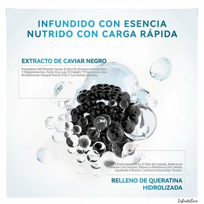 Mascarilla Capilar de Colágeno y Caviar – Reparación Intensiva y Brillo Premium