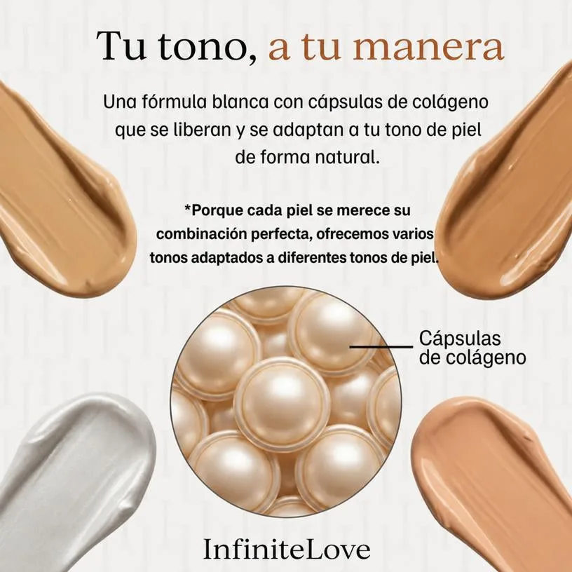 Base de Maquillaje Adaptable Stick con Brocha Colágeno Péptidos Volufiline SPF