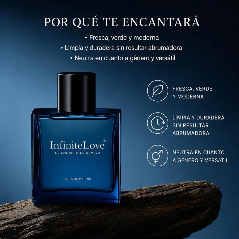 Perfume Marino para Hombre — Colonia Fresca Oceánica de Larga Duración 50 ml