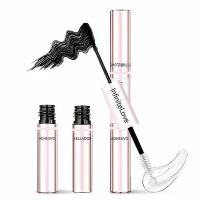 InfiniteLove Dúo Fijación — Adhesivo y Sellador para Pestañas 2 en 1, 10 ml
