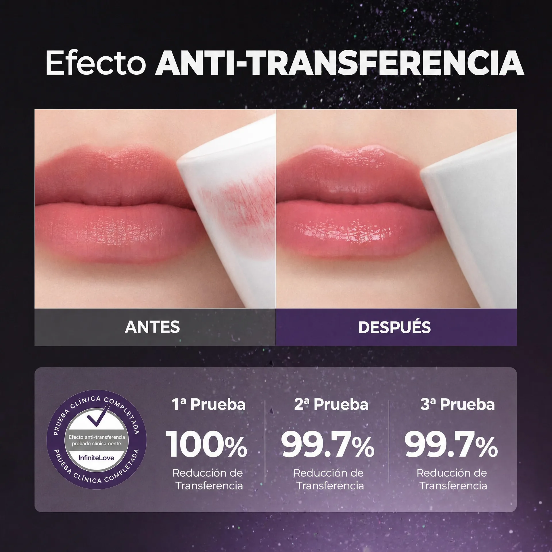 Efecto Anti-Transferencia - Fijador Magico de Labios InfiniteLove