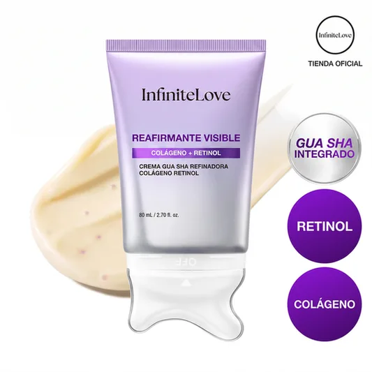 Crema Gua Sha Refinadora Colageno Retinol Reafirmante Contorno V Cuello Escote K-Beauty 80ml