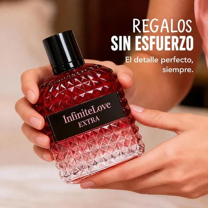 InfiniteLove Extra Eau de Parfum Frutal Floral Ambar Vainilla Grosella Ron Rosa Mujer 100ml