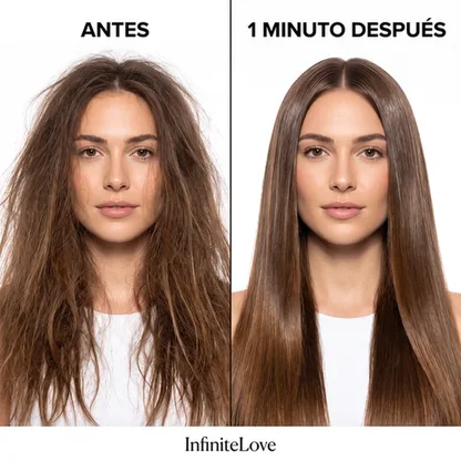 Antes y Después Crema Transformación Capilar InfiniteLove