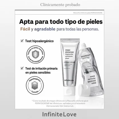 Mascarilla PDRN Exosome Glaze Peel-Off Colágeno Péptidos Efecto Glass Skin K-Beauty 50ml