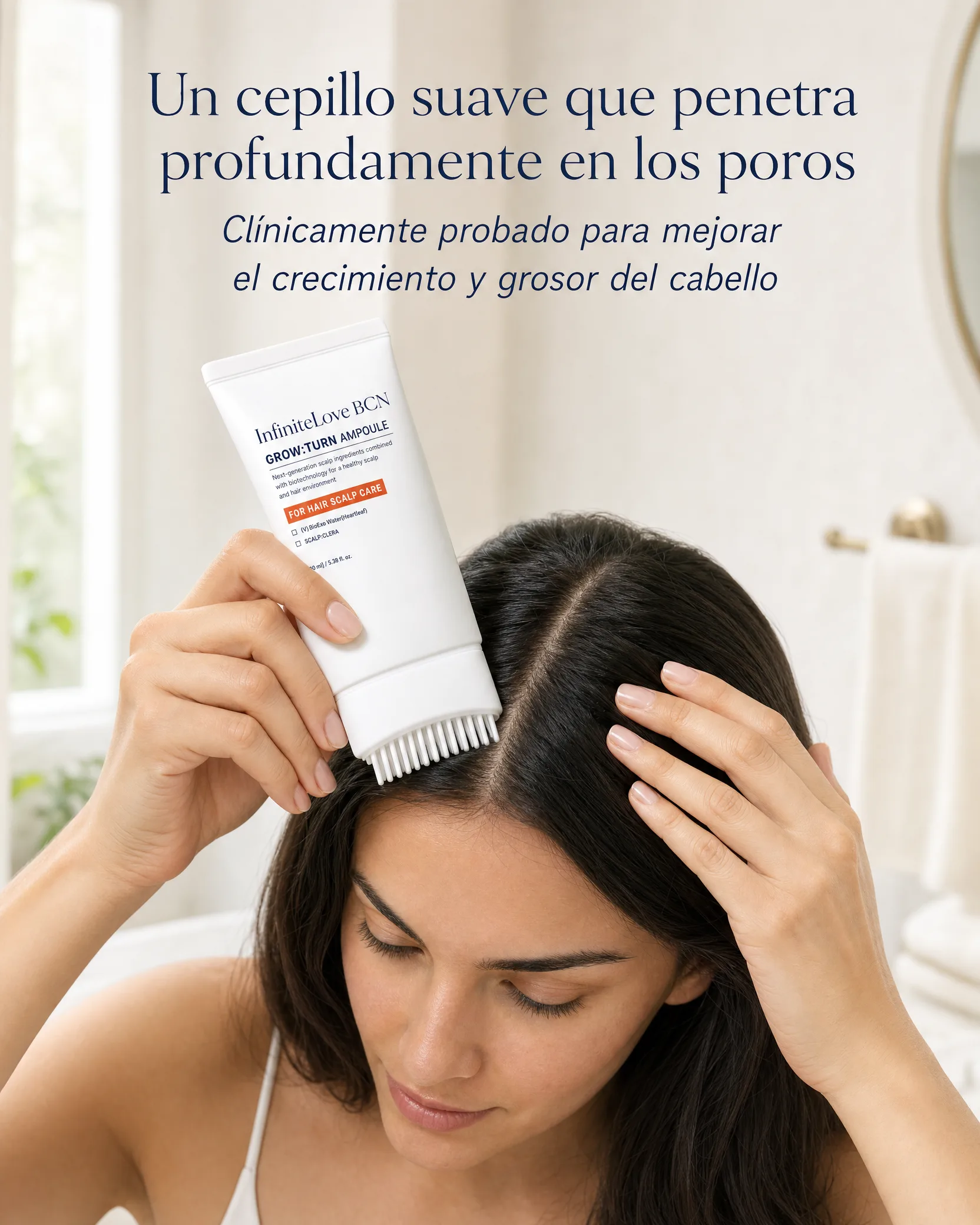 Aplicación del Sérum con Cepillo
