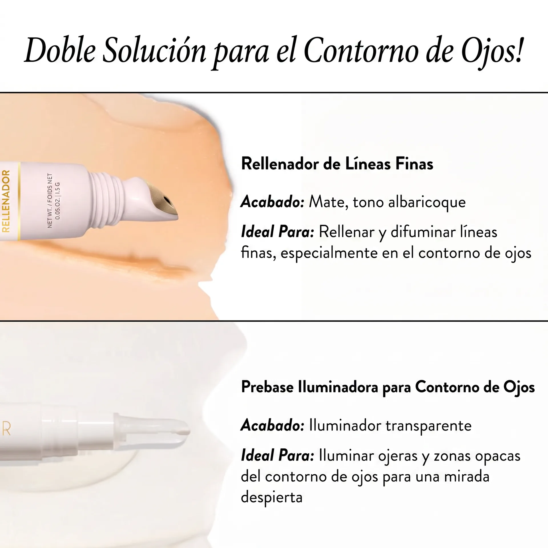 Doble Solución para el Contorno de Ojos InfiniteLove