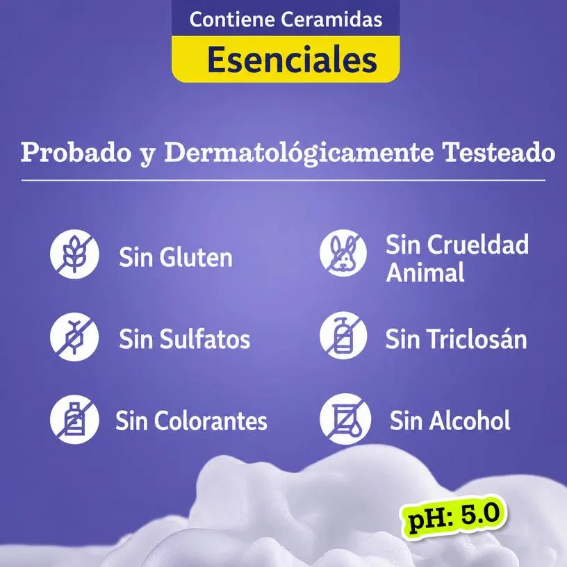 Gel de Ducha Exfoliante Ácido Láctico 4% + Salicílico Ceramidas Piel Suave 473ml