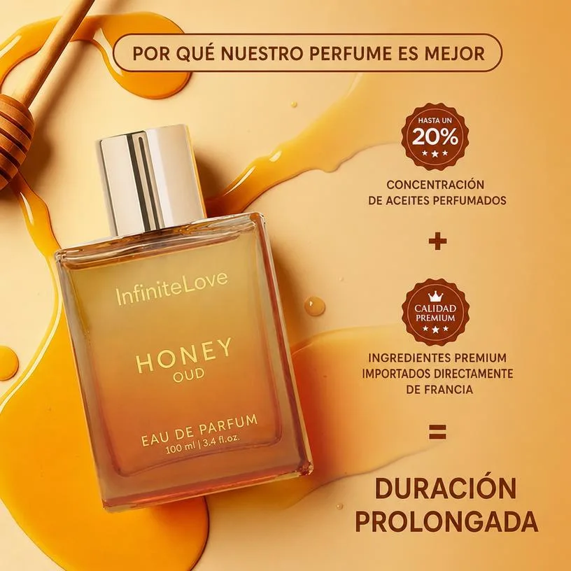 Eau de Parfum Honey Oud · Miel y Oud (Unisex) — 100 ml