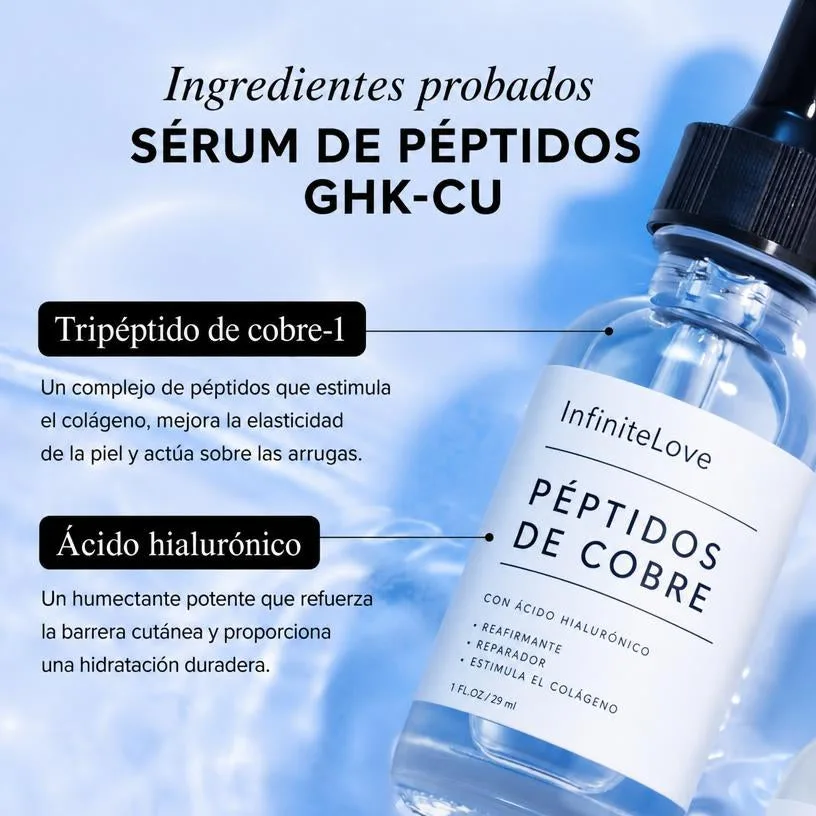 Sérum Péptidos de Cobre GHK-Cu Reafirmante con Ácido Hialurónico 29ml