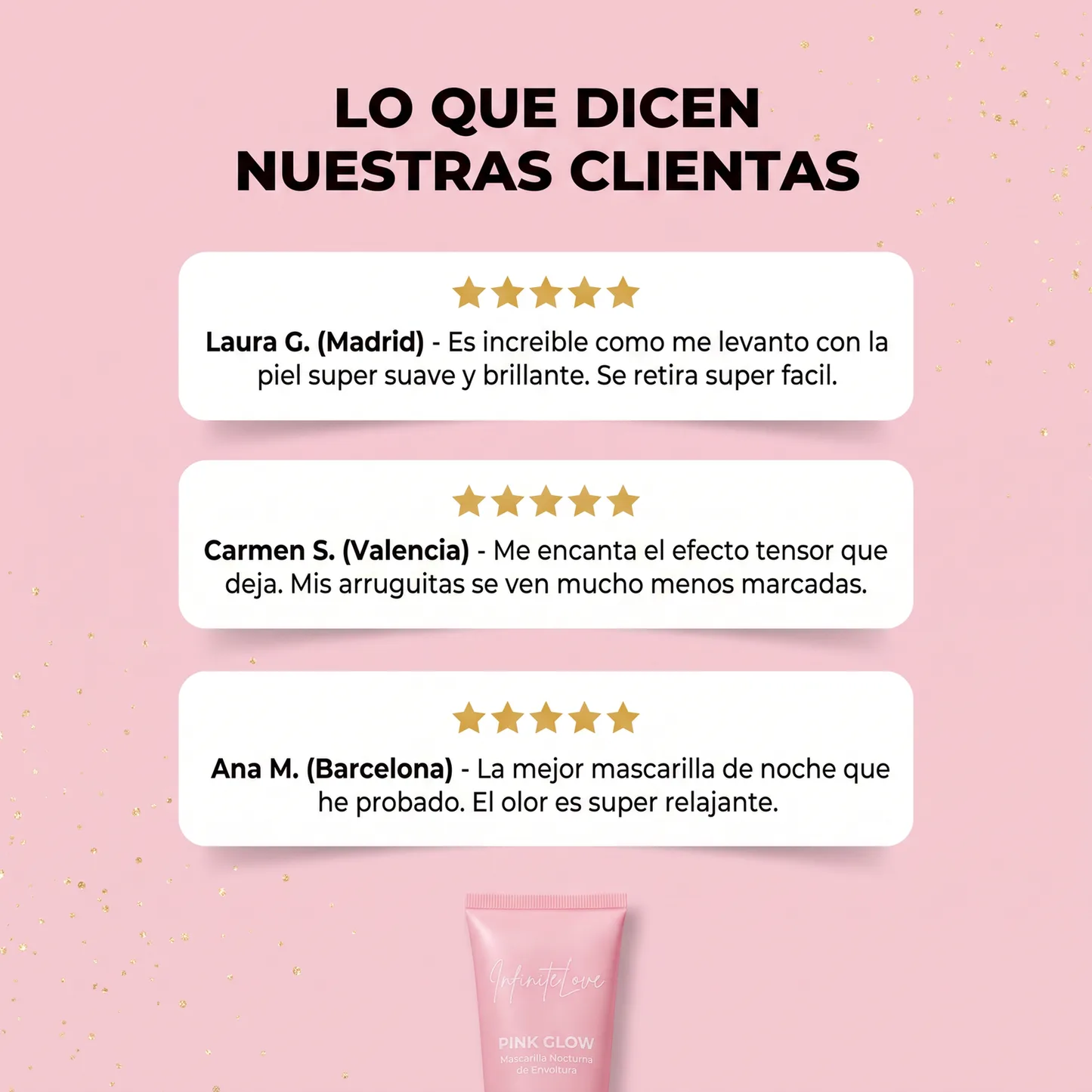 Pink Glow - Mascarilla Nocturna de Envoltura con PDRN y Cafeína 75ml