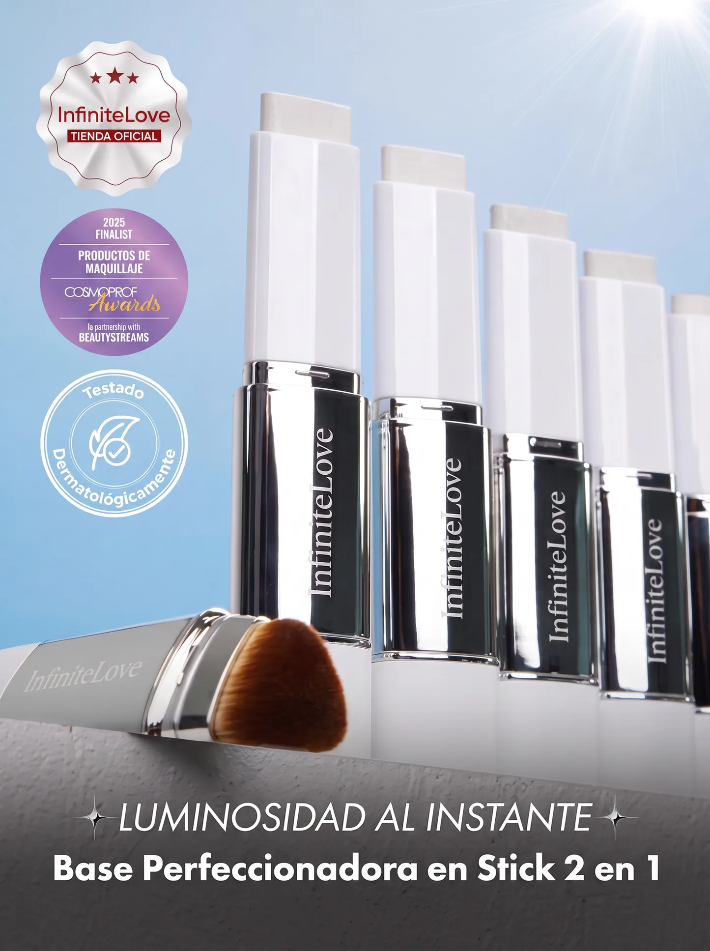 Base Perfeccionadora en Stick 2 en 1