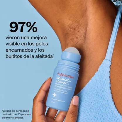 Solución Alisante Tratamiento Pelos Enquistados BHA AHA Niacinamida Roll-On 50ml