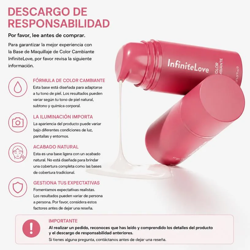 Base Maquillaje Adaptativa Cambia de Color SPF15 Cobertura Natural 16h 30ml